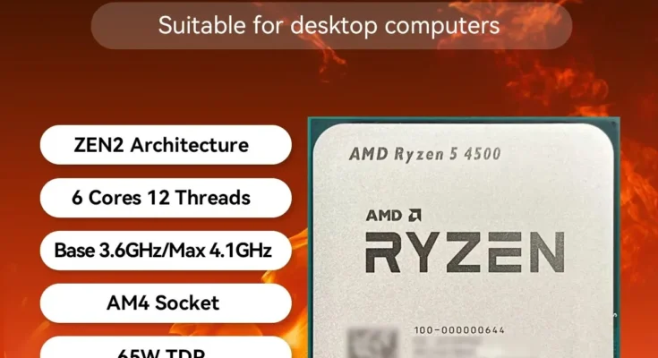 AMD Ryzen 5 4500 3.6GHz 베이스 클록