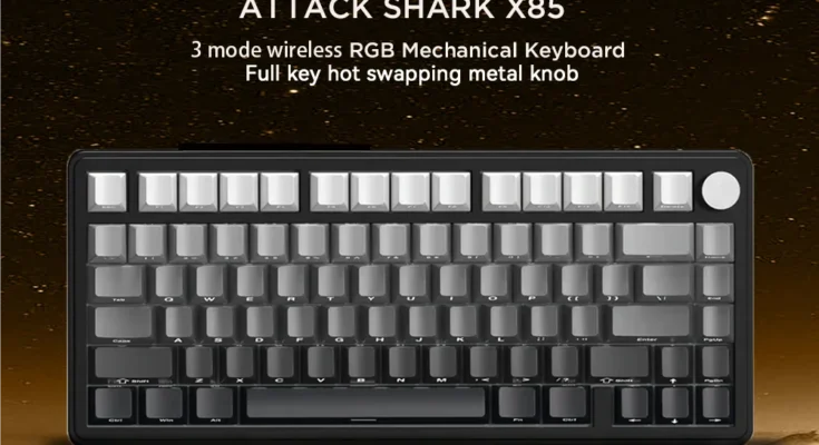 ATTACK SHARK X85 블루투스 기계식 키보드