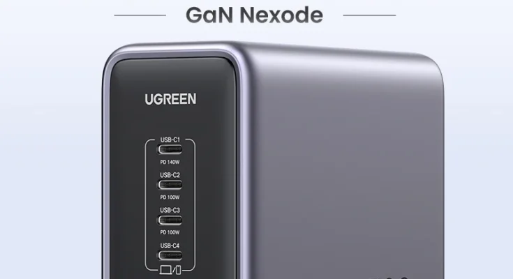 UGREEN 300W Gan 충전기 데스크탑 충전소 USB 충전기 140W Max 싱글 포트 PD3.1 MacBook Pro iPad iPhone용 급속 충전기