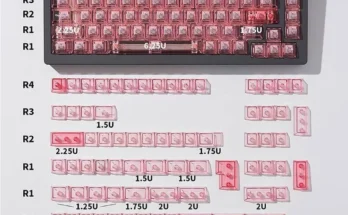 157 키 빙하 투명 키캡 풀 세트