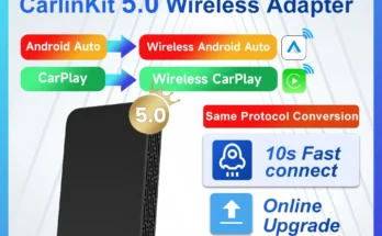 2air CarlinKit 5.0 무선 CarPlay 무선 안드로이드 자동 상자 2.4G 및 5.8Ghz WiFi BT 유선 안드로이드 자동 Carplay 자동차에 대한 플러그 앤 플레이 온라인 업그레이드 연결