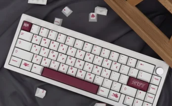 GMK 화이트 블러드 페스티벌 142 키 PBT 염료 승화 체리 프로필 기계식 키보드 키캡 적응 61/64