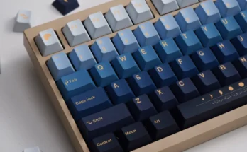 GMK PBT 체리 프로파일 염료 하위 그라데이션 블루 키보드 키캡