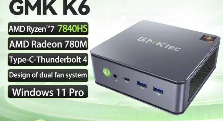 GMKtec 미니 PC GMK K6 AMD R7-7840HS NUCBOX