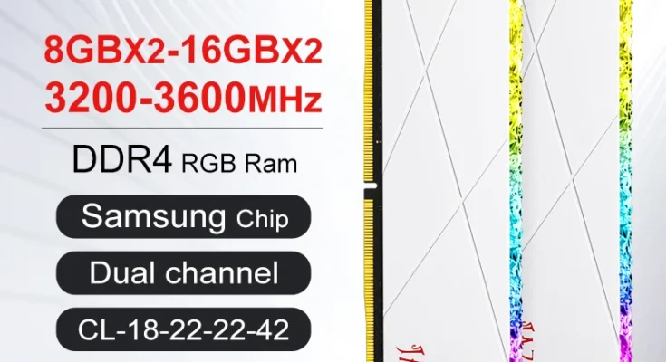 JAZER 데스크탑용 오버클러킹 성능 RGB RAM