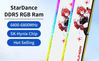JUHOR DDR5 RGB 메모리 16GB 6400MHz 6800MHz 하이닉스 오리지널 칩 데스크톱 컴퓨터 램