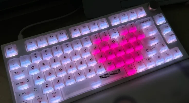 PC 유백색 반투명 키캡