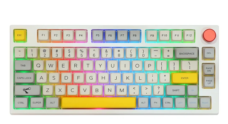 EPOMAKER-TH80 프로 75% 핫 스왑 가능 RGB 2.4Ghz/블루투스 5.0/유선 기계식 키보드