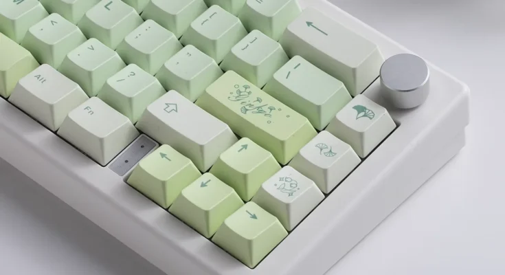 은행나무 키캡 기계식 키보드 열 승화 체리 높이 키캡