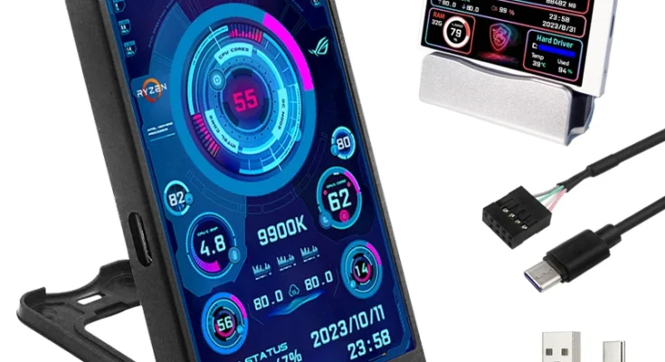 컴퓨터용 3.5 인치 IPS C타입 보조 화면
