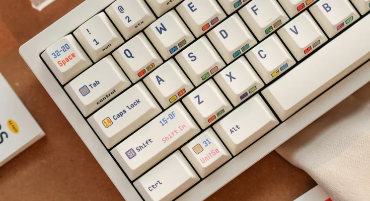 ASCII 테마 키캡 세트
