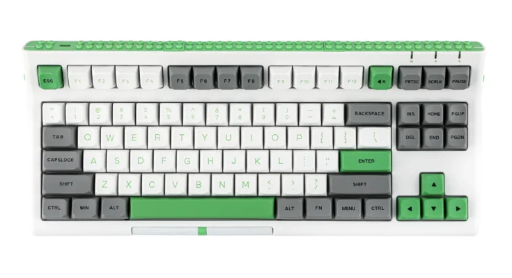 EPOMAKER Brick 87 트라이 모드 TKL 블루투스 2.4G 무선 및 C 타입 유선 핫 스왑 기계식 키보드