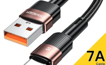 Essager 7A USB 유형 C 케이블 Realme 화웨이 P30 Pro 66W 빠른 충전 와이어 USB-C 충전기 데이터 코드 삼성 Oneplus Poco F3