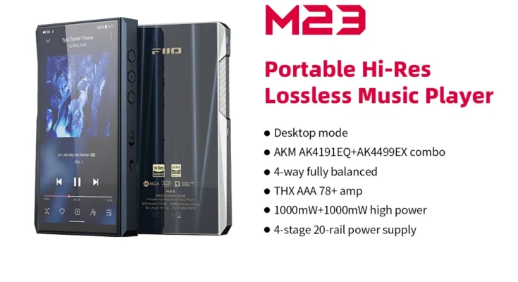 FiiO M23 고해상도 HIFI 휴대용 음악 플레이어