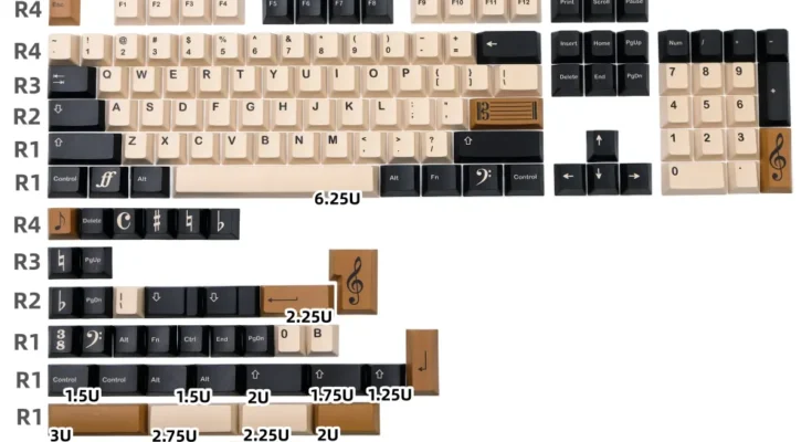 GMK Maestro PBT 키캡 140 키