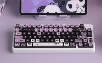 Kulomi OEM 프로필 4 면 투명 PBT 승화 투명 라이트 키 캡