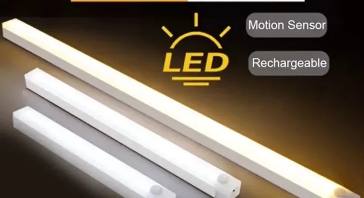LED 바 조명 C타입 충전식 모션 센서