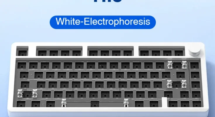 LEOBOG 커스텀 무선 알루미늄 기계식 게이밍 키보드 키트