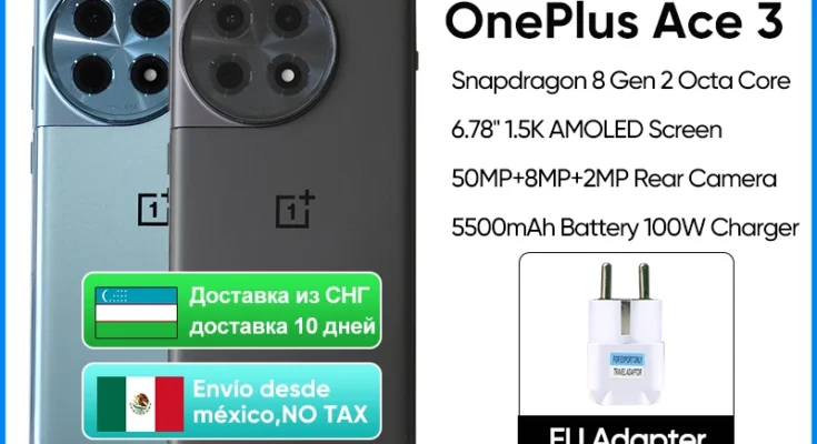 OnePlus ACE 3 글로벌 롬 스냅드래곤 8 Gen 2 6.78 인치