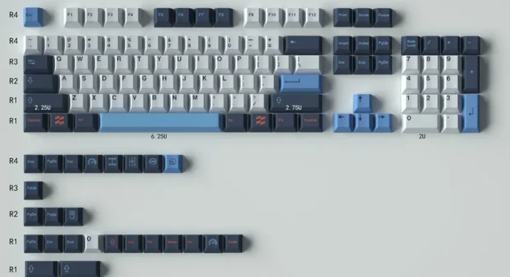 PBT 염료 승화 GMK 트랙데이 키캡
