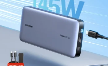 UGREEN 140W 전원 은행 휴대용 25000mAh PD 빠른 충전 PowerBank 노트북 노트북 Xiaomi 13 빠른 충전 외부 배터리