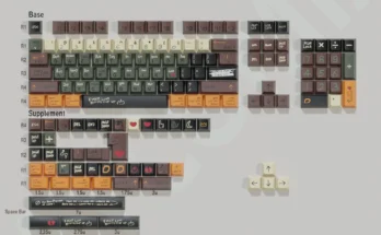 기본 러브 체리 키캡 PBT 소재 151 빅 세트 염료 서브 키캡