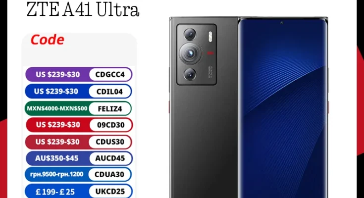 오리지널 ZTE A41 울트라 6.7 OLED 디스플레이