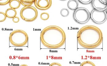 4mm 5mm 6mm 7mm 8mm 골드 스테인레스 스틸 점프 링