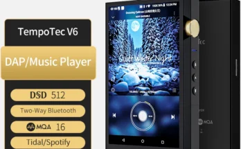TempoTec V6 DAP DSD512 안드로이드 HIFI 음악 플레이어 MP3 휴대용 듀얼 AK4493SEQ DAC 와이파이 양방향 블루투스 MQA 타이달 스포티파이