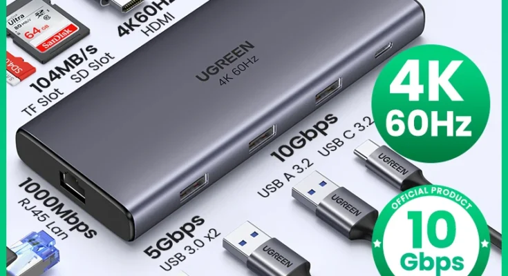 이미 품절 임박 UGREEN USB C 허브 인스타그램에서 화제의 제품!