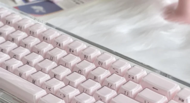 젤리 크리스탈 측면 각인 OEM 키캡