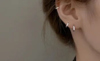 진짜 925 스털링 실버 미니멀리스트 보헤미안 라운드 이어 버클