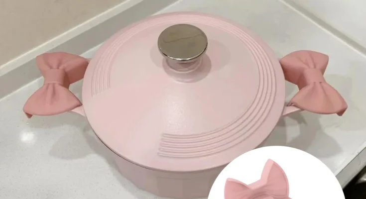 창의적인 활 모양의 실리콘 오븐 장갑