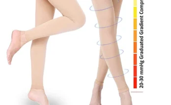 허벅지 높은 발없는 압축 슬리브 다리 스타킹