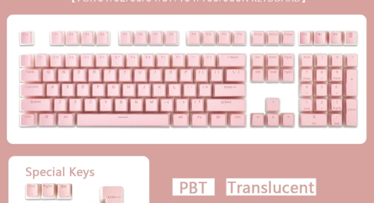 망설인 순간 품절 129 키 기계식 키보드 PBT 푸딩 키 캡 모든 키보드용 2 색 사출 성형 OEM 문자 반투명 키 캡 SNS에서도 화제의 제품