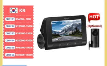 70mai 4K 대시 캠 A810 울트라 HD 내장 GPS ADAS 자동 레코드 150FOV 모션 감지 70mai A810 4G 자동차 DVR 지지대 후면 캠