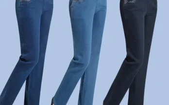 중년 어머니 청바지