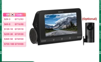 70mai 4K 대시 캠 A810 울트라 HD 내장 GPS ADAS 자동 레코드 150FOV 모션 감지 70mai A810 4G 자동차 DVR 지지대 후면 캠