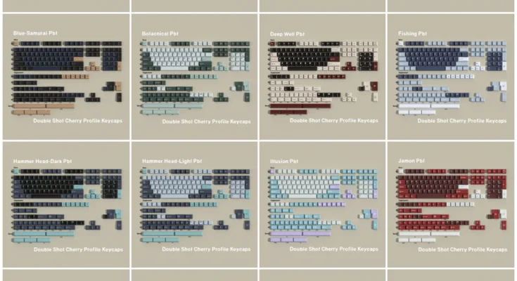 더블 샷 키캡 Pbt GMK JTK 클론 빅 세트 키캡 7u 앨리스 분할 스페이스 바