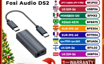 지금 바로 핫한 포시 오디오 DS2 듀얼 CS43131 휴대용 USB DAC 및 AMP 헤드폰 앰프 한정 수량 빠르게 확인하세요!