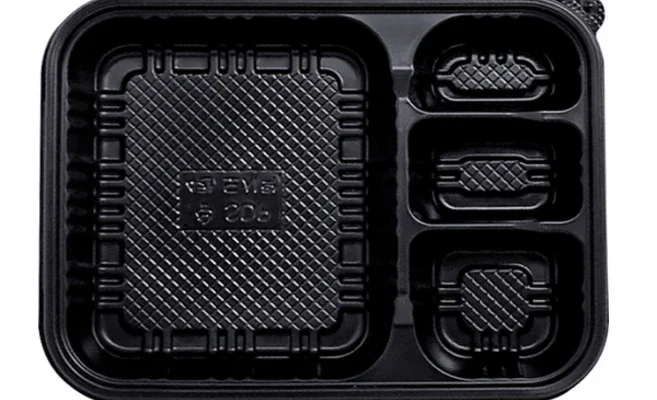 4칸 도시락용기