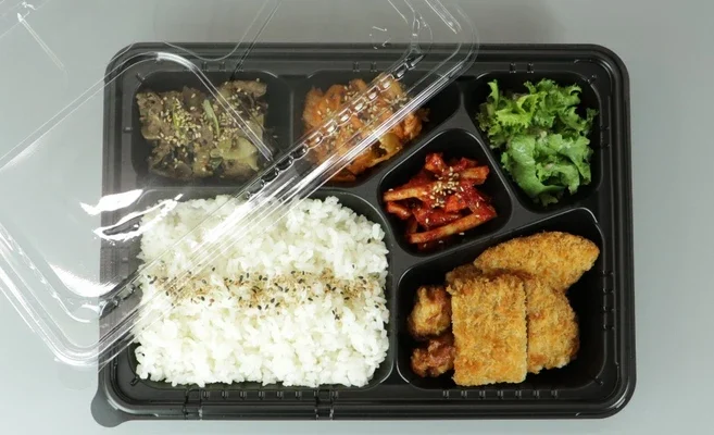 6칸 도시락용기