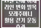 21일 만에 하체 라인 변화 발목 모래주머니 활용 걷기 운동 효과