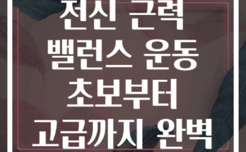 TRX 밴드 활용 전신 근력 밸런스 운동 초보부터 고급까지 완벽 가이드