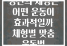 당신의 체형은 어떤 운동이 효과적일까 체형별 맞춤 운동법