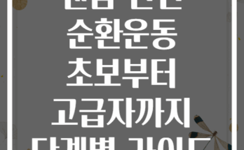 맨몸 전신 순환운동 초보부터 고급자까지 단계별 가이드