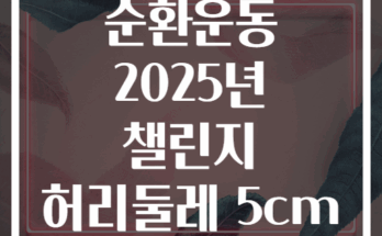 복부비만 타겟 순환운동 2025년 챌린지 허리둘레 5cm 줄이기