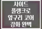 플랭크 변형 사이드 플랭크로 옆구리 코어 강화 완벽 가이드