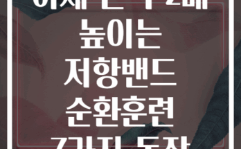 하체 근력 2배 높이는 저항밴드 순환훈련 7가지 동작